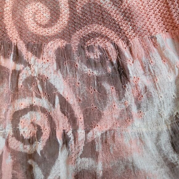 Compagnie Nouvelle Women’s Size Large Pink Lined Broomstick Skirt Bohemian - Picture 3 of 6